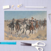 Dismounted the Fourth Troopers, Frederic Remington 薄葉紙 (クラフト)