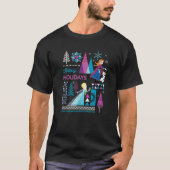 Disney Frozen Anna Elsa Olaf Happy Holidays Tシャツ (正面)