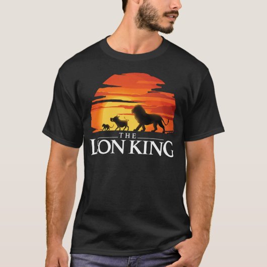 Disney Lion King Live action King Sunset Tシャツ (正面)