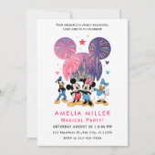 Disney Magic Birthday Invitation | Mickey & Minnie 招待状 (正面)