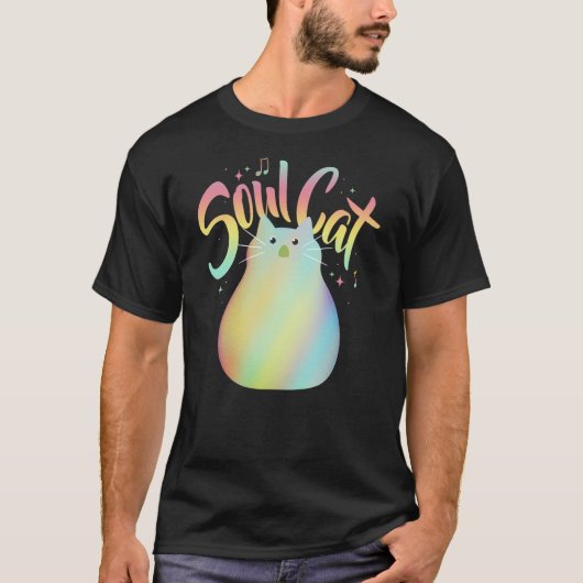 Disney mens Classic Disney Pixar Soul Cat Gradient Tシャツ (正面)