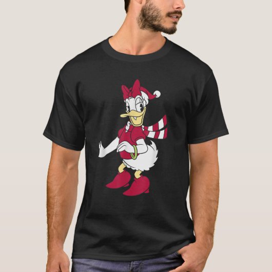 Disney Mickey And Friends Christmas Daisy Duck San Tシャツ (正面)