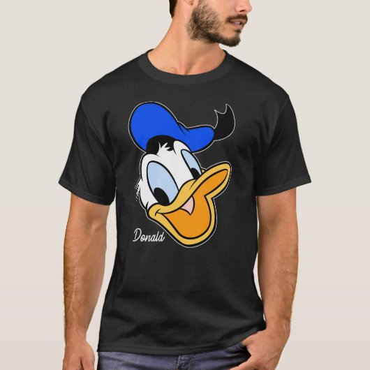 Disney Mickey And Friends Donald Duck Big Face Tシャツ (正面)