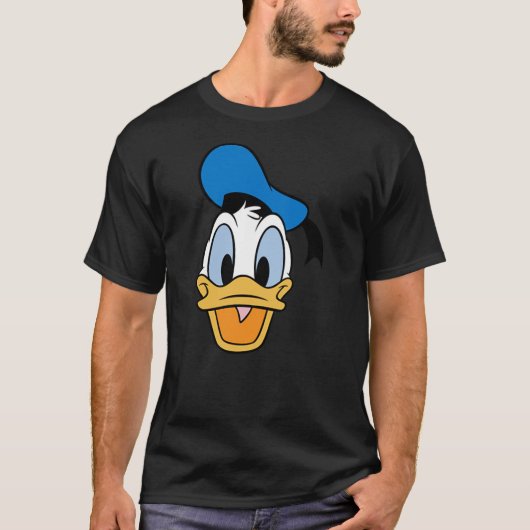 Disney Mickey And Friends Donald Duck Face Small P Tシャツ (正面)