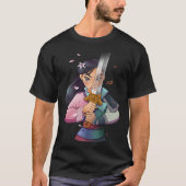 Disney Mulan Anime Half Girl Half Warrior Premium  Tシャツ (正面)