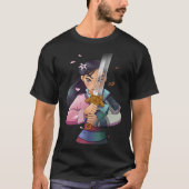 Disney Mulan Anime Half Girl Half Warrior Premium  Tシャツ (正面)
