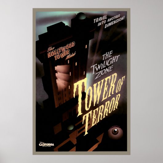 Disney Parks Twilight Zone Tower of Terror ポスター (正面)