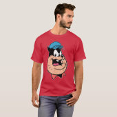 Disney Pete Big Face Retro Character Trip Matching Tシャツ (正面フル)