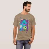 Disney Piar Monsters Inc Mike And Sully 90s Style  Tシャツ (正面フル)