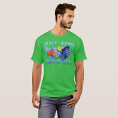 Disney Pixar Finding Dory Just Swimming With Nemo  Tシャツ (正面フル)