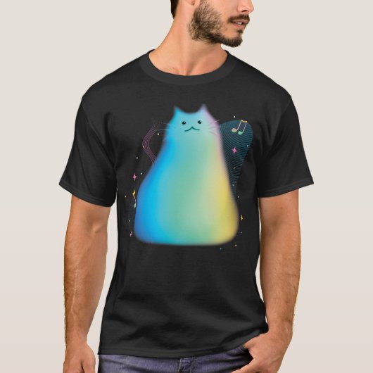 Disney Pixar Soul Cat Portrait Music Notes Tシャツ (正面)