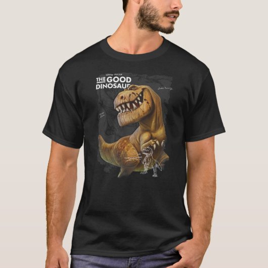 Disney Pixar The Good Dinosaur Butch Rex Overlay P Tシャツ (正面)