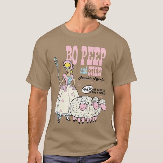 Disney Pixar Toy Story 4 Bo Peep and Sheep Adverti Tシャツ (正面)