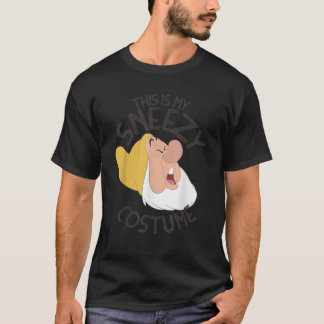 Disney Snow White This Is My Sneezy Costume Hallow Tシャツ