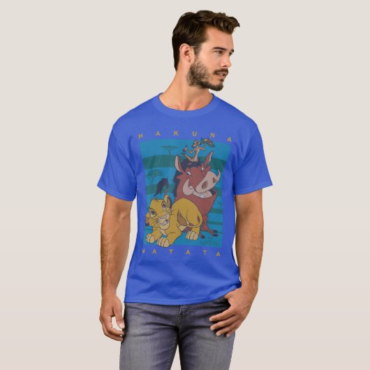 Disney The Lion King Hakuna Matata Squad Retro Tシャツ (正面フル)