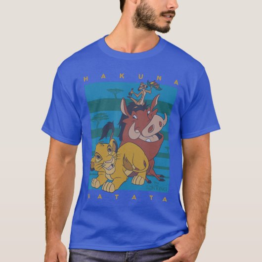 Disney The Lion King Hakuna Matata Squad Retro Tシャツ (正面)