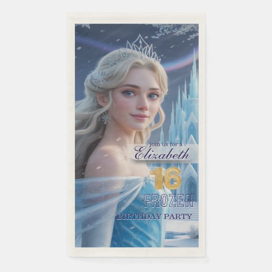 Disney's Frozen Elsa Birthday personalize name (正面)