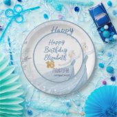 Disney's Frozen Elsa Birthday personalize name Pap ペーパープレート (パーティー)
