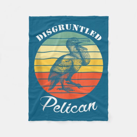 Disntled Pelican Funny Quote Tank Top  フリースブランケット (正面)