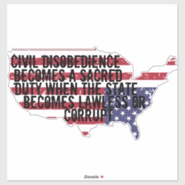Disobedience Is A Duty In A Corrupt Nation シール