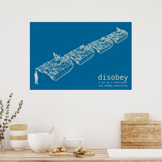 DISOBEY TANK MANポスター ポスター (キッチン)