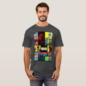 Dispatch ビデオゲームコラージュデザイン ファミリー tシャツ (正面フル)