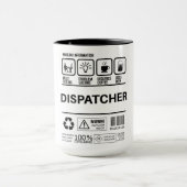 Dispatcherおもしろいの処理情報 マグカップ (中央)