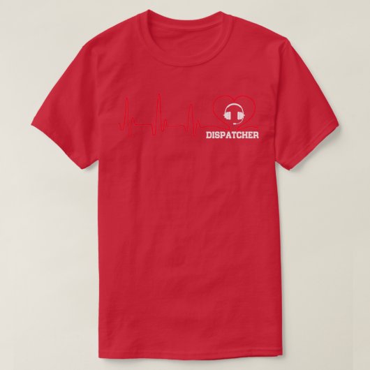 Dispatcherのハート Tシャツ (デザイン正面)