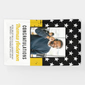 Dispatcherの退職カスタム用フォトシン金ゴールドライン 横断幕 (横)