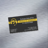 Dispatcherカスタムの金ゴールドラインの非常用ロゴ マグネット名刺 (インサイチュ)