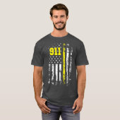 Dispatcher 911 First Responder USA Dispatcher Tシャツ (正面フル)