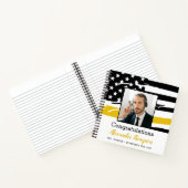 Dispatcher Retirement Photo Thin金ゴールドラインゲスト ノートブック (内部)