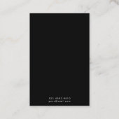 Display Earring Black Color 名刺 (裏面)