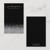 Display Earring Black Color 名刺 (正面/裏面)