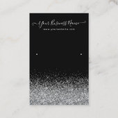 Display Earring Black Color 名刺 (正面)