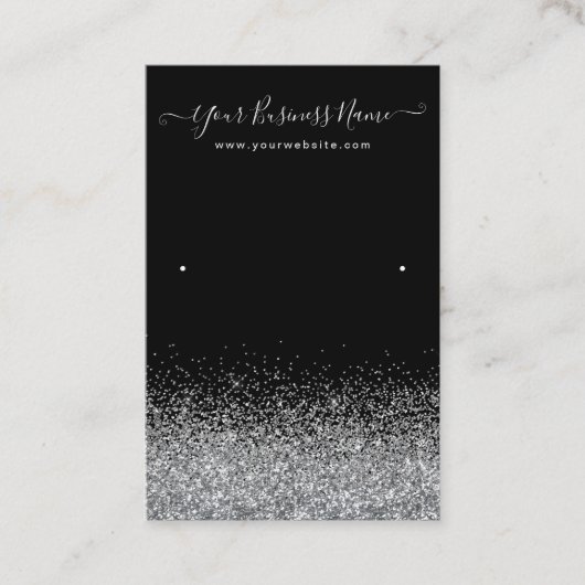 Display Earring Black Color 名刺 (正面)