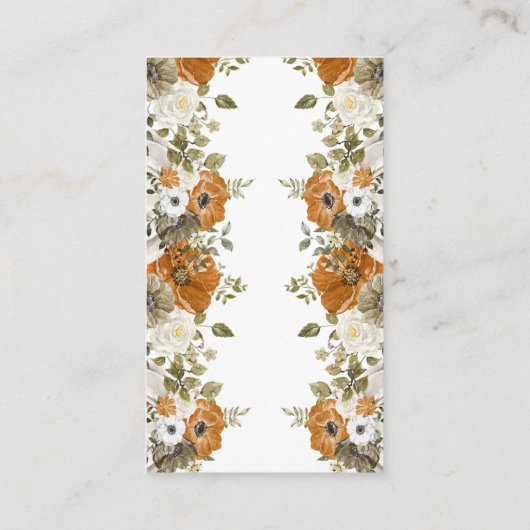 Display Shower秋in Loveブライダルシャワー エンクロージャーカード (裏面)