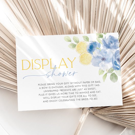 Display Shower Card Main Squeeze Bridal Shower サンキューカード