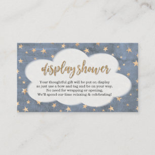 Display Shower Insert - Boy Baby Shower招待状 エンクロージャーカード