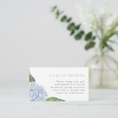 Display Shower, Print, Blue Hydrangea エンクロージャーカード (スタンド正面)