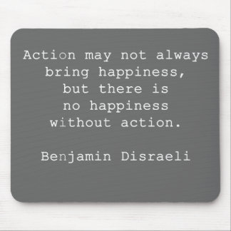 Disraeliの引用文の灰色のマウスパッド マウスパッド