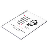 DISRAELI引用文成功機会感動的 ノートブック (左側)