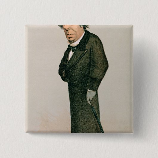 Disraeli、ベンジャーミン 缶バッジ (正面)