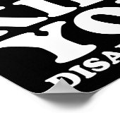 Dissapoints Me おもしろい Poster blk ポスター (角)