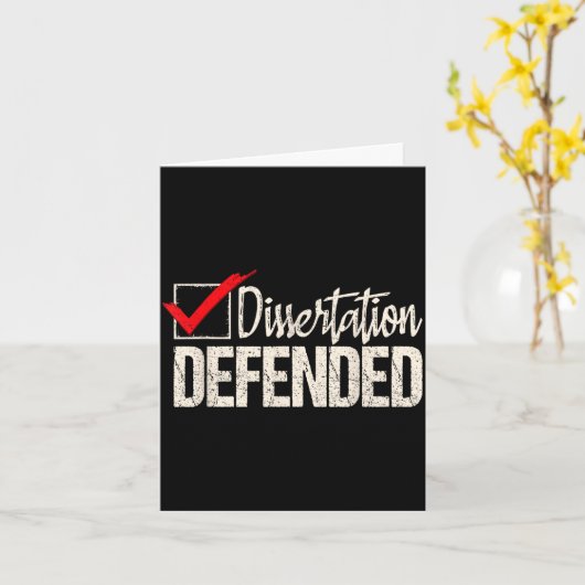 Dissertation defended - phd graduate ph.d. カード (黄色い花)