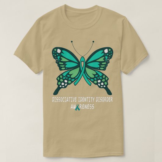 Dissociative Identity Disorder DID awareness butte Tシャツ (デザイン正面)