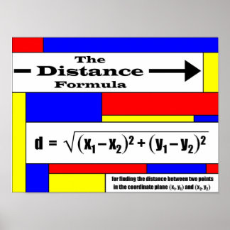 Distance Formula ポスター