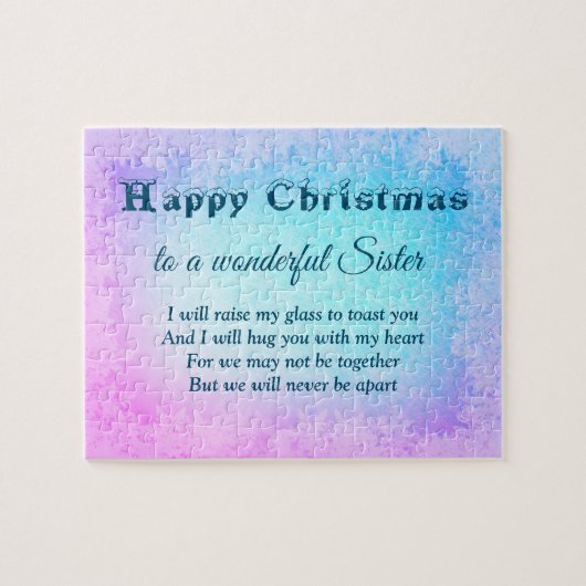 Distance Happy Christmas Sister ジグソーパズル (横)