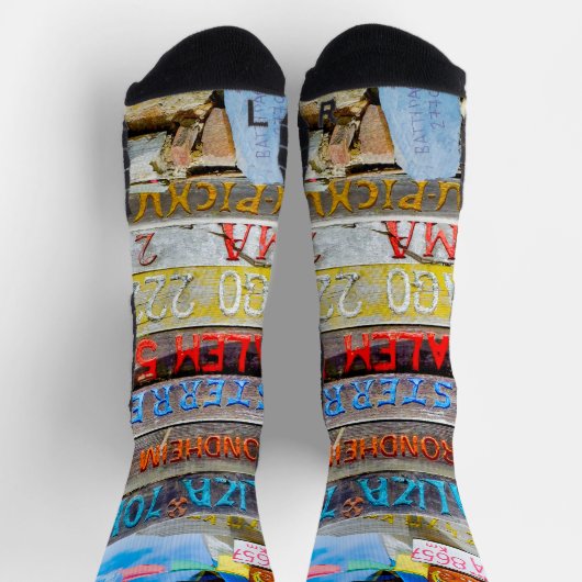 Distance sign ソックス (上部)