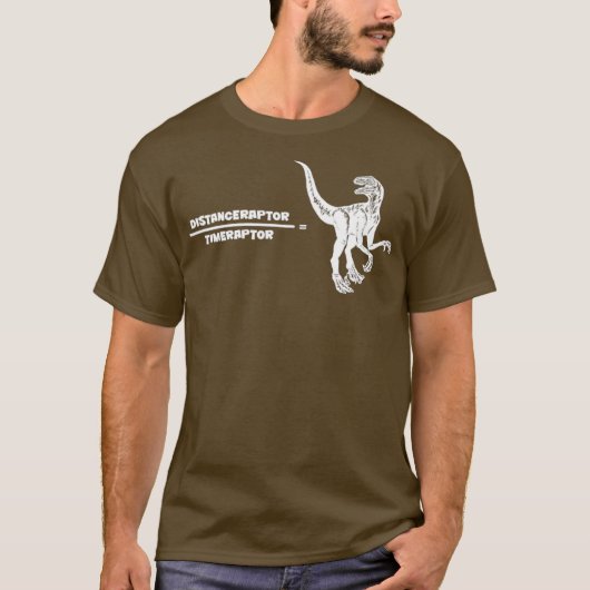 DistanceraptorTimeraptor Velociraptor物理 Tシャツ (正面)